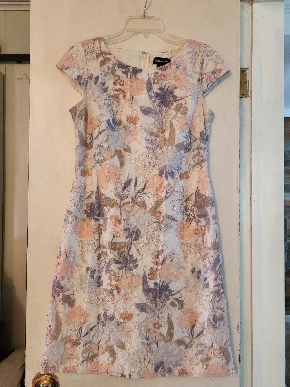 Liz Claiborne mid-length pastel floral print dress